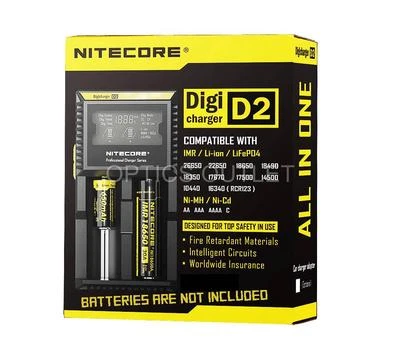 Nitecore D2 Digicharger Universal Charger RCR123A 17650 17670 14500 AA i2 - Image 1 of 4