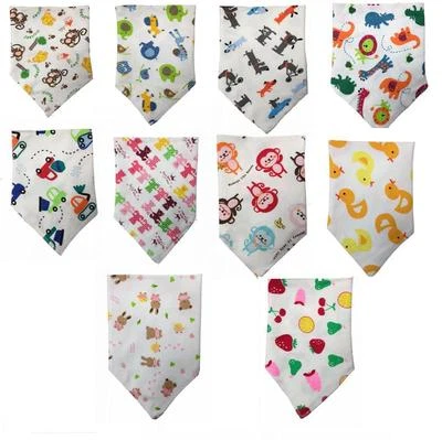 JUST4BABY Baby Dreieck Lätzchen Funky Designs Dribble Catcher Drybibs Popper Fostener