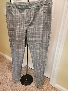 Cato Womens Black And White Plaid Pant Size XL - Picture 1 of 7
