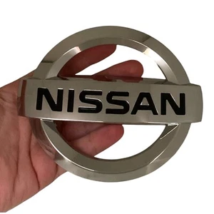 Silver Front Grille Logo Emblem for Nissan Sentra 2013 2014 2015 2014 2017 2019 - Picture 1 of 2