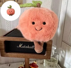 Fun Food Series Peach Peach Fruit Doll Plush Doll 12cm - Picture 1 of 7