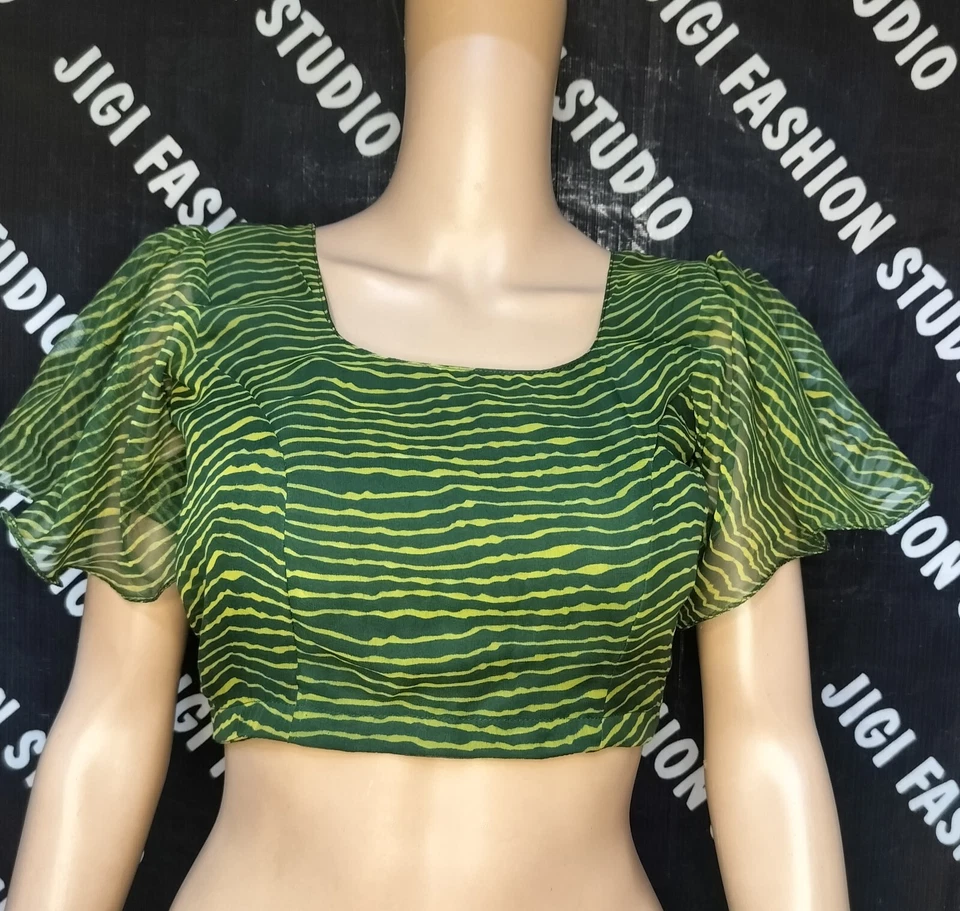 Hermosa blusa sari de diseñador Foto 1 de 1