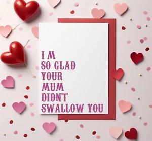 Funny Valentines Day Card Rude Card for Boyfriend Girlfriend Husband Wife BCR015 - Picture 1 of 1