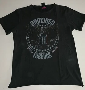 RAMONES Amplified T-Shirt Logo Shirt charocal Herren " RAMONES FOREVER" - Bild 1 von 3