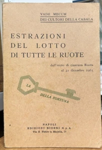 (Lotto) ESTRAZIONI DEL LOTTO DI TUTTE LE RUOTE - Bideri 1965 - Imagen 1 de 1