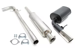 Sistema de escape deportivo tubo de escape 1x90 mm redondo con bordes para Volvo V70 II 2,4l tipo S - Imagen 1 de 2