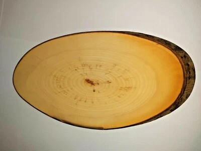 Servierbrett Deko Baumscheibe Rindenbrett Kiefer Holz Schneidbrett - Bild 1 von 4