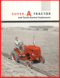 International Harvester McCormick Farmall Super A Tractor Color Dealer Brochure - Picture 1 of 15