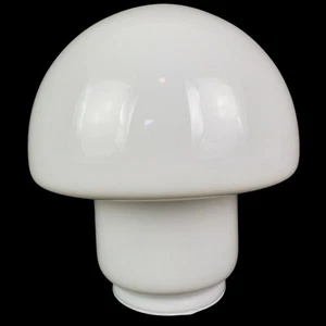 Mushroom Shaped Milk Glass Globe Schoolhouse Lamp Shade Mid Century Modern HTF - Bild 1 von 12