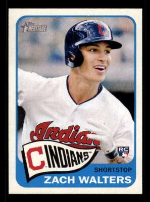 2014 Topps Heritage (Factory) #H573 Zach Walters Rookie Indians (High Grade) b - Image 1 of 2