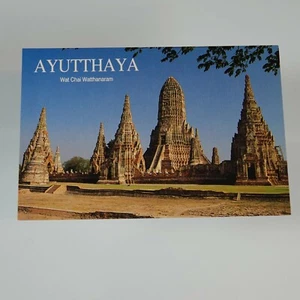 Postal de colección del templo budista Ayutthaya Tailandia Wat Chai Watthanaram  - Imagen 1 de 7