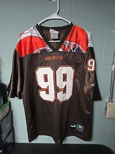 Cleveland Browns #99 Jersey Adult M Brown & Orange PUMA Football NFL Men - Picture 1 of 15