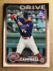 2024 Topps Pro Debut - Kristian Campbell #PD-7 (RC) - Picture 1 of 2