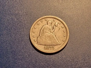 VG details 1875-S U.S Twenty Cents - Picture 1 of 2