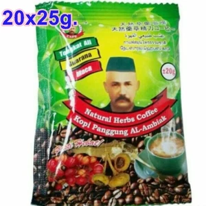 20x25g. Caffè Verde Erbe Kopi Erbe Naturali Istantanee Sane per Uomo - Foto 1 di 9