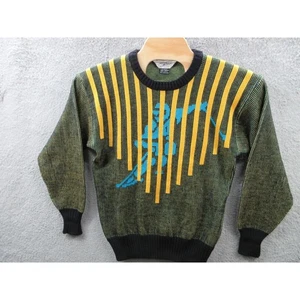 Mens Vintage Profile Knit Ski Sweater Ski Skiing 90s Wool Blend Heavyweight - Picture 1 of 17