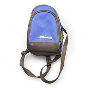 Nintendo Game Boy Advance SP GBA custodia blu mini zaino borsa da viaggio - Foto 1 di 9