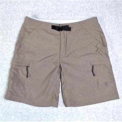 Shorts de caminhada feminino Mountain Hardware tamanho 8 médio utilitário carga mocha marrom - Imagem 1 de 4