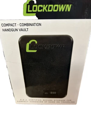 Lockdown Handgun Vault Compact Combination DOJ Certified Key security - Image 1 of 4