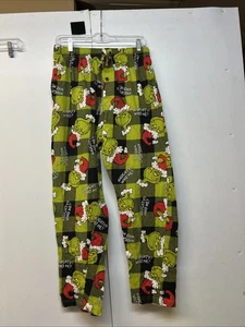 Grinch All Over Nikolausmütze Weihnachten Pyjama Lounge Hose Large Nachtwäsche - Bild 1 von 4
