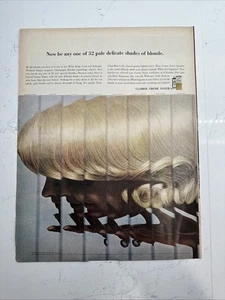 1964 Clairol Crème Toner Print Ad Be Any One Of 32 Pale Shades Of Blonde - Picture 1 of 3