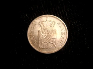 German States. BAYERN. MAXIMILIAN II. KREUZER 1855. Choice! - Picture 1 of 2