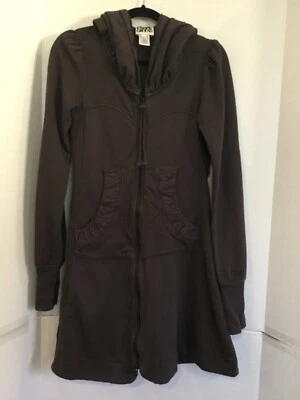 Abrigo Largo PRAIRIE UNDERGROUND XS Sudadera con Capucha Tejido Gris Oscuro Algodón Orgánico Hecho en EE. UU. Foto 1 de 4