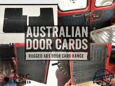 Black ABS Waterproof Barn Doors Fits Toyota Landcruiser FJ40-45 SWB x2 - Image 1 of 4