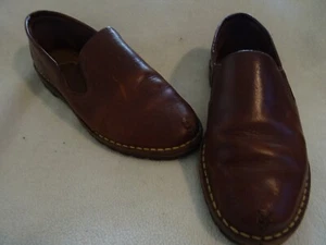 COLE HAAN LADIES SLIP ON LOAFERS, SZ 7MED, BROWN LEATHER, - Picture 1 of 5