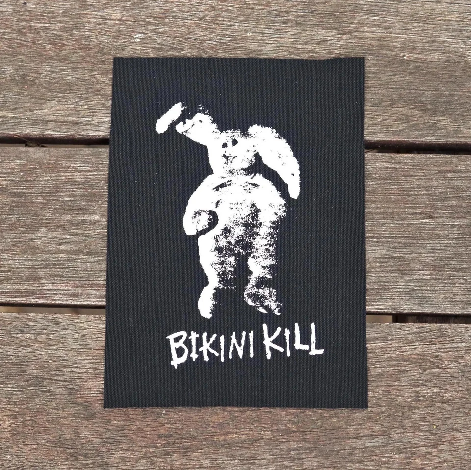 Bikini Kill canvas patch - riot grrrl punk band patches - Image 1 of 1