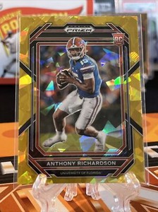 Anthony Richardson RC, Gold Ice Prizm #104, 2023 Panini Prizm Draft Picks Colts