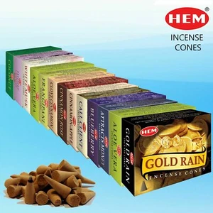 HEM Genuine Incense Dhoop Cones Hex Joss Incense Cone Buy 3 Get 1 Free- Add 4 - Picture 1 of 37