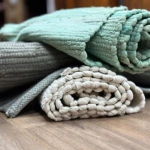 Baumwollteppiche Indisch Handwebstuhl Flach Webteppich Spot Zimmerteppiche - Bild 1 von 6