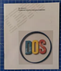 PC DOS 6.1 Tastaturen und Zeichenumsetztabellen IBM B19844 - Bild 1 von 6