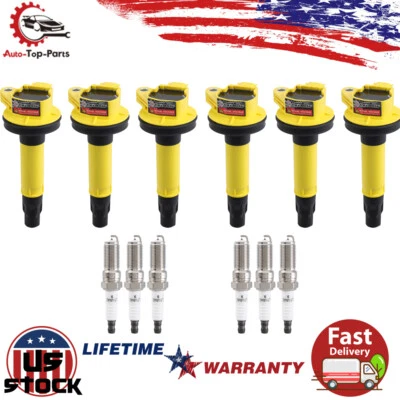 Bobinas de encendido y bujías UF553 DG520 para (2009-2013) Mazda 6 / CX-9 3,7 L V6 Foto 1 de 4