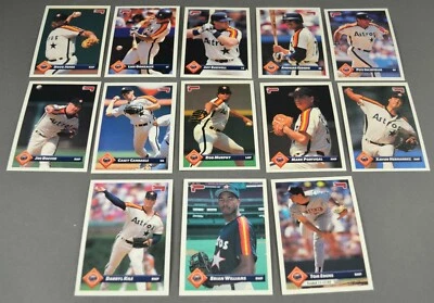 1993 Donruss MLB Houston Astros Baseball Trading Cards - Your Choice - Image 1 of 2