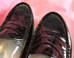 Cole Haan Black Patent Leather Loafer Penny 7 Shiny Classic Pinch Maine $130 - Picture 1 of 10