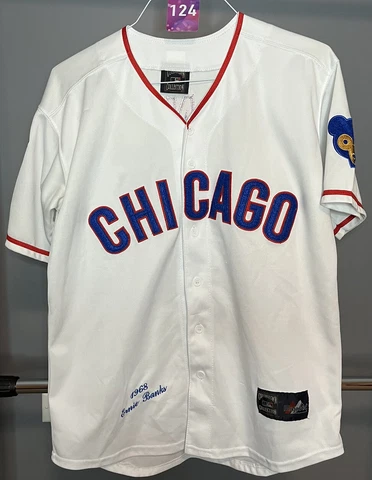 VTG Authentic Replica Chicago Cubs Ernie Banks 14 Cooperstown Collection Jersey Cover