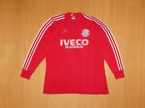 Bayern Munchen 1983 1984 ADIDAS L LARGE shirt jersey trikot LONG IVECO 83 80's