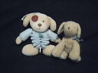 Rare Vtg Carters Musical Crib Toy Dog & Carters Puppy Dog Rattle Plush