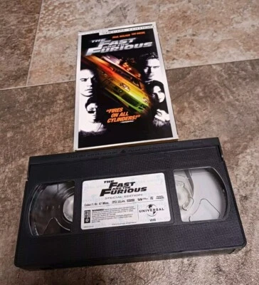 2002 Vintage The Fast and the Furious Movie VHS Tape Special Edition EUC Tested  - Image 1 of 4