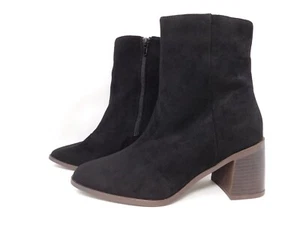 Journee Collection Women's 8M Boots Sloann Tru Comfort Foam Stacked Heel Booties - Picture 1 of 10
