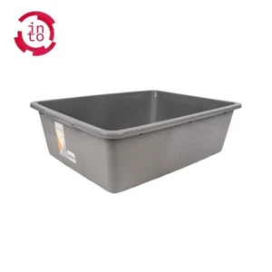 Heavy Duty 35L Plastic Basin Tub Containers Storage Crate Box Large BPA Free - Picture 1 of 1