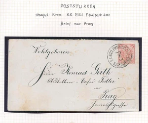 Bosnia Sarajevo K.K. Filialpostamt cover to Prag - Picture 1 of 1