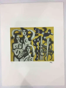 Fernand Leger Lithography off set cm 50x65 signing on plate with certificate - Picture 1 of 10