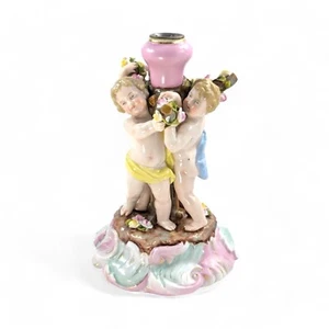 Triebner, Ens & Eckert Volkstedt, Alemania Candelero,C.19th Siglo - Picture 1 of 12