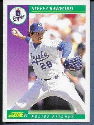 1992 Score Steve Crawford #349 Royals - Image 1 of 2