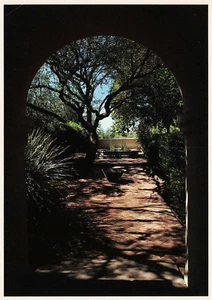 Postal Tumacacori Monumento Nacional Patio Jardín, Tumacacori, Arizona AZ DE COLECCIÓN - Imagen 1 de 2