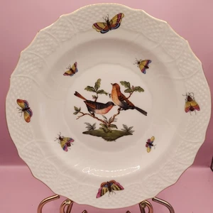 2er Set Herend Rothschild Vogel Porzellan Salat Dessert Teller, 7,5" NEU, #4 von 4 - Bild 1 von 11
