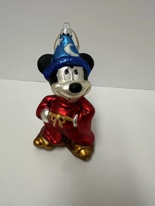 Disney Fantasia Zauberlehrling Mickey Glas Weihnachtsschmuck - Bild 1 von 6